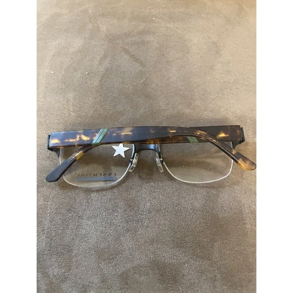 NEW Essential Eyewear EN1154 Full Rim Tortoise Eyeglasses Frame Only 52 18 140mm
